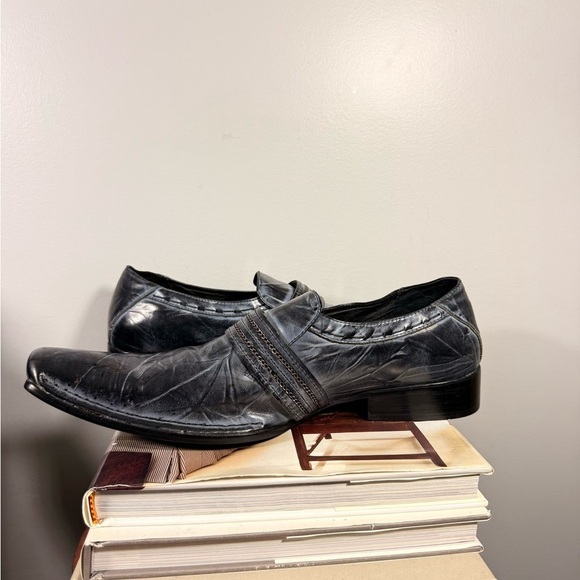 Robert Wayne Size 13 Navy/Black Men’s Dress Shoes with Details main image 5